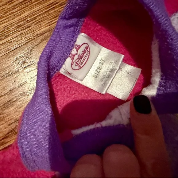 Vintage Disney Princess Kids Footie Pajama - Pink - Picture 4 of 4